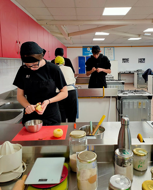 Classe commerce alimentaire lycée professionnel Drôme